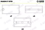 Panewki wału korbowego GLYCO H1054/7 STD