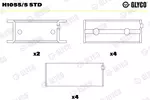 Panewki wału korbowego GLYCO H1055/5 STD