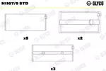 Panewki wału korbowego GLYCO H1107/5 STD
