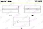Panewki wału korbowego GLYCO H1124/7 STD