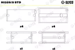 Panewki wału korbowego GLYCO H1329/5 STD