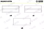 Panewki wału korbowego GLYCO H1341/5 STD
