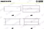 Panewki wału korbowego GLYCO H821/5 STD