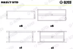 Panewki wału korbowego GLYCO H821/7 STD