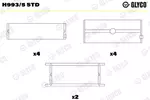 Panewki wału korbowego GLYCO H993/5 STD