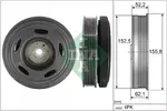 Koło pasowe wału korbowego SCHAEFFLER INA 544 0516 10
