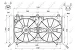 Wentylator chłodnicy silnika NRF 47566