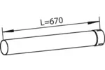 Rura wydechowa DINEX 21110 (W środku)