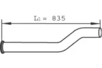 Rura wydechowa DINEX 21254 (W środku)
