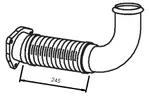 Rura wydechowa DINEX 21276 (Z przodu)