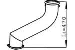 Rura wydechowa DINEX 21502 (W środku)