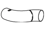 Rura wydechowa DINEX 21727 (Z tyłu)