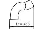 Rura wydechowa DINEX 21778 (Z tyłu)