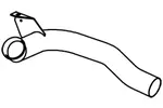 Rura wydechowa DINEX 22158 (W środku)