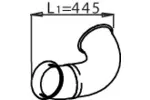 Rura wydechowa DINEX 22178 (W środku)