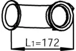 Rura wydechowa DINEX 22279 (W środku)