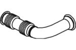 Rura wydechowa DINEX 22283 (W środku)