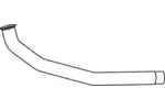 Rura wydechowa DINEX 28108 (Z przodu)