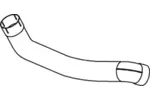 Rura wydechowa DINEX 28127 (Z przodu)