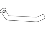 Rura wydechowa DINEX 28151 (Z przodu)