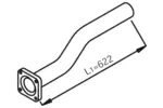 Rura wydechowa DINEX 28210 (W środku)