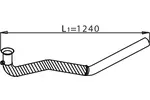 Rura wydechowa DINEX 28284 (Z przodu)