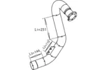 Rura wydechowa DINEX 28296 (Z przodu)