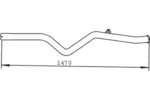 Rura wydechowa DINEX 28620 (Z tyłu)