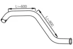 Rura wydechowa DINEX 28699 (Z tyłu)