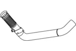Rura wydechowa DINEX 29008 (Z przodu)