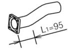 Rura wydechowa DINEX 29145 (W środku)