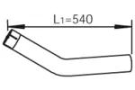 Rura wydechowa DINEX 29150 (W środku)