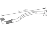 Rura wydechowa DINEX 29240 (Z przodu)