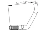 Rura wydechowa DINEX 29265 (Z przodu)