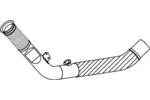 Rura wydechowa DINEX 29279 (Z przodu)