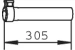 Rura wydechowa DINEX 36609 (W środku)