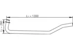 Rura wydechowa DINEX 47101 (Z przodu)