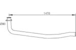 Rura wydechowa DINEX 47162 (Z przodu)