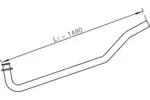 Rura wydechowa DINEX 47171 (Z przodu)