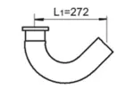 Rura wydechowa DINEX 47205 (Z przodu)