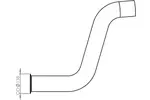 Rura wydechowa DINEX 47552 (W środku)