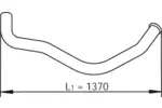 Rura wydechowa DINEX 47606 (Z tyłu)