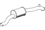 Rura wydechowa DINEX 47615 (Z tyłu)