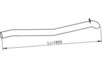 Rura wydechowa DINEX 47655 (Z tyłu)