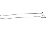Rura wydechowa DINEX 47667 (Z tyłu)