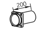 Rura wydechowa DINEX 48128 (Z przodu)