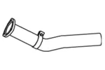Rura wydechowa DINEX 48154 (Z przodu)
