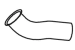 Rura wydechowa DINEX 48159 (Z przodu)