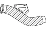 Rura wydechowa DINEX 48186 (Z przodu)