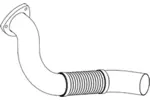 Rura wydechowa DINEX 48293 (Z przodu)